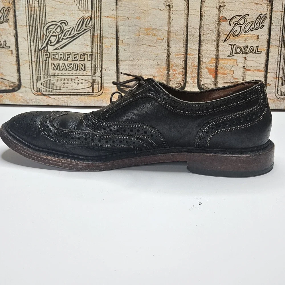 Allen Edmonds McTavish Oxfords Shoes Men's 10.5 D Black Leather Golden Era